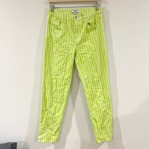 Victor Glemaud x Target Pinstripe High Waisted Straight Jeans woman size 2